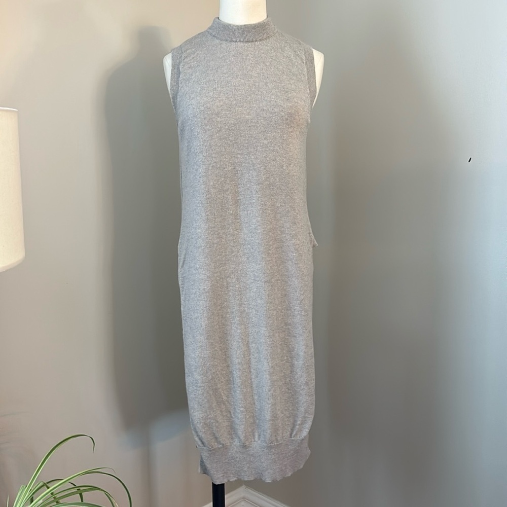 Aritzia Rubel Cashmere-Wool Blend Sleeveless Sweater Tunic Sz M